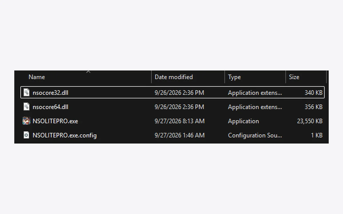 Thư mục tool sau khi giải nén